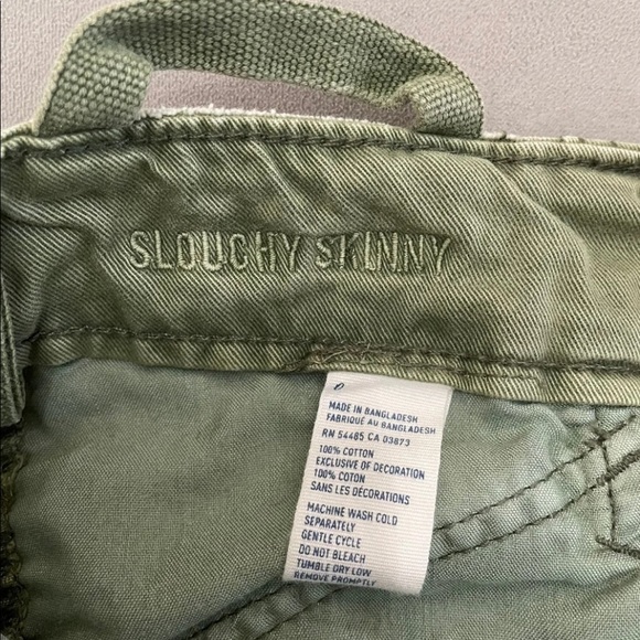 American Eagel Distressed Cargo Pants Size 0 - Picture 6 of 6